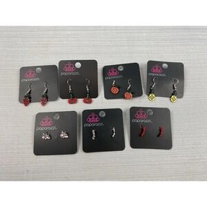 Lot Of 7 Paparazzi Earrings‎ NWT Fruit Butterfly Stars